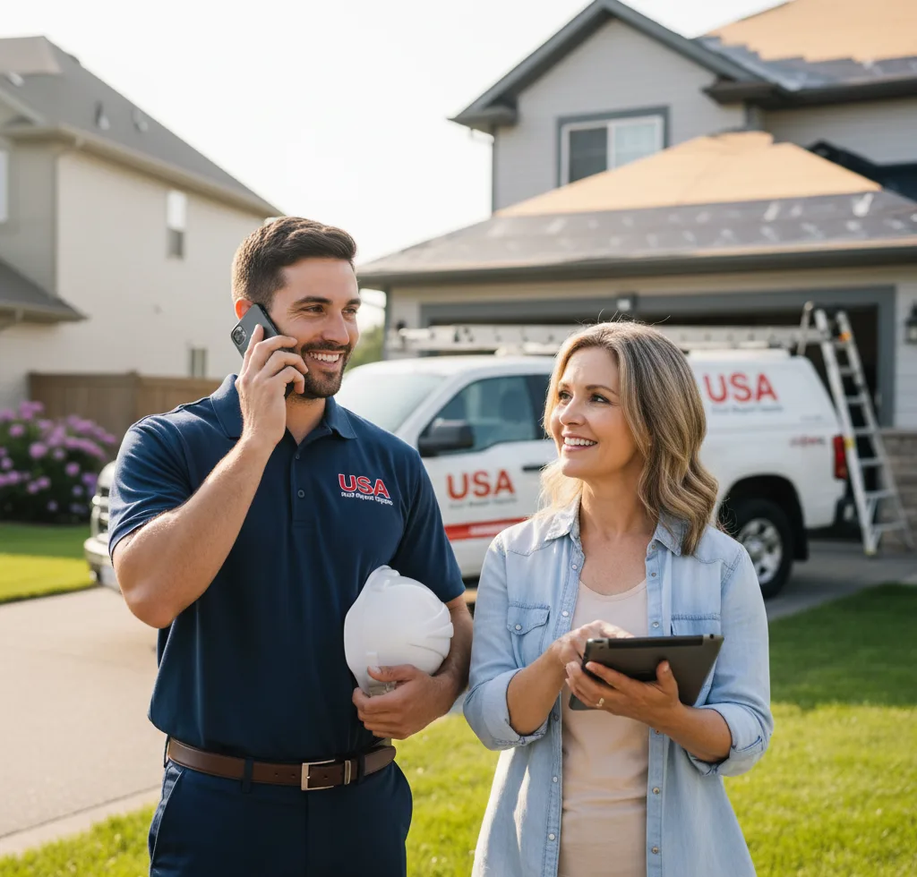 USA Roof Repair Experts customer support in Ava